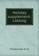 Holiday supplement: catalog, CS Davisson &amp; Co 