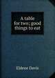 A table for two; good things to eat, Eldene Davis 
