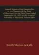 Annual Report of the Comptroller of the Treasury of the State of Maryland, for the Fiscal Year Ended September 30, 1893, to the General Assembly of Maryland. Volume 1894, Smith Marion deKalb 