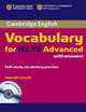 Cambridge Vocabulary for IELTS Advanced Band 6.5+ Edition with answers and Audio CD, Cullen Pauline 