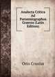 Analecta Critica Ad Paroemiographos Graecos (Latin Edition), Otto Crusius 