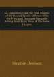 An Exposition Upon the First Chapter of the Second Epistle of Peter: With the Principall Doctrines Naturally Arising from Every Verse of the Same Chapter, Stephen Denison 