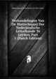 Verhandelingen Van De Mattschappij Der Nederlandsche Letterkunde Te Leyden, Part 1 (Dutch Edition), Maatschappij Nederlandse Let Der Leiden 