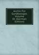 Archiv Fur Gynakologie, Volume 81 (German Edition), 
