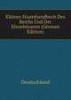 Kleines Staatshandbuch Des Reichs Und Der Einzelstaaten (German Edition), Deutschland 