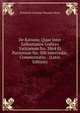 De Ratione, Quae Inter Sallustianos Codices Vaticanum No. 3864 Et Parisinum No. 500 Intercedat, Commentatio. . (Latin Edition), Friedrich Christian Theodor Dieck 