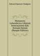 Moisseren Lehenbicico Liburua Ieneracionea Edo Etorqia Deitua (Basque Edition), Edward Spencer Dodgson 