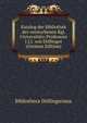 Katalog der Bibliothek des verstorbenen Kgl. Universitats-Professors J.J.J. von Dollinger (German Edition), Bibliotheca Dollingeriana 
