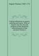 Critical reflections on poetry, painting and music. With an inquiry into the rise and progress of the theatrical entertainments of the ancients Volume 2, Nugent Thomas 1700?-1772 