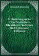 Erlauterungen Zu Den Deutschen Klassikern, Volumes 70-73 (German Edition), Heinrich Duntzer 