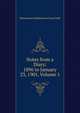Notes from a Diary: 1896 to January 23, 1901, Volume 1, Grant Duff, Mountstuart E. (Mountstuart Elphinstone), Sir, 1829-1906 