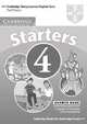 Cambridge Young Learners English Tests. Starters 4. Second edition. Answer Booklet; Examination papers from University of Cambridge ESOL Examinations, ESOL Cambridge 