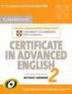 Cambridge Certificate in Advanced English 2 for Updated Exam Student's Book without Answers: Official Examination Papers from University of Cambridge ESOL Examinations, Cambridge ESOL 
