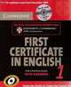 Cambridge First Certificate in English 1 for Updated Exam Self-Study Pack: Official Examination Papers from University of Cambridge ESOL Examinations, Cambridge ESOL 