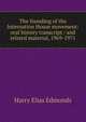 The founding of the Internation House movement: oral history transcript / and related material, 1969-1971, Harry Elias Edmonds 