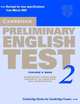 Cambridge Preliminary English Test 2 Teacher's Book: Examination Papers from the University of Cambridge ESOL Examinations, ESOL Cambridge 