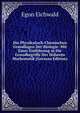 Die Physikalisch-Chemischen Grundlagen Der Biologie: Mit Einer Einfuhrung in Die Grundbegriffe Der Hoheren Mathematik (German Edition), Egon Eichwald 