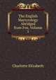 The English Martyrology Abridged from Fox, Volume 1, Elizabeth Charlotte 