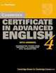 Cambridge Certificate in Advanced English 4 Student's Book with answers, 