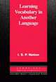 Learning Vocabulary in Another Language, Nation, Paul Nation, I. S. P. 