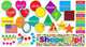 Shape Up! Mini Bulletin Board Set (71 pieces), 
