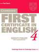 Cambridge First Certificate in English. Examenation papers from the University of Cambridge Local Examinations Syndicate. Часть 4. Пособие на английском языке, University of Cambridge Local Examinations Syndicate 