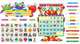 Monsters Calendar Bulletin Board (90 pieces), 