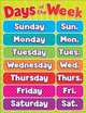 Days of the Week Chart, Teacher
