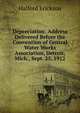 Depreciation: Address Delivered Before the Convention of Central Water Works Association, Detroit, Mich., Sept. 25, 1912, Halford Erickson 
