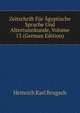 Zeitschrift Fur Agyptische Sprache Und Altertumskunde, Volume 13 (German Edition), Heinrich Karl Brugsch 