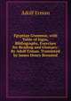 Egyptian Grammar, with Table of Signs, Bibliography, Exercises for Reading and Glossary: By Adolf Erman. Translated by James Henry Breasted, Adolf Erman 