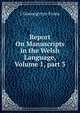 Report On Manuscripts in the Welsh Language, Volume 1, part 3, J Gwenogvryn Evans 