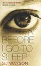Before I Go to Sleep, S. J. Watson 