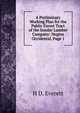 A Preliminary Working Plan for the Public Forest Tract of the Insular Lumber Company: Negros Occidental, Page 1, H D. Everett 