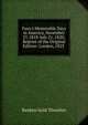Faux's Memorable Days in America, November 27, 1818-July 21, 1820; Reprint of the Original Edition: London, 1823 ., Reuben Gold Thwaites 