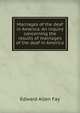 Marriages of the deaf in America. An inquiry concerning the results of marriages of the deaf in America, Edward Allen Fay 
