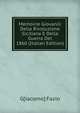 Memoirie Giovanili Della Rivoluzione Siciliana E Della Guerra Del 1860 (Italian Edition), G[iacomo] Fazio 