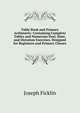 Table Book and Primary Arithmetic: Containing Complete Tables and Numerous Oral, Slate, and Dictation Exercises. Designed for Beginners and Primary Classes, Joseph Ficklin 