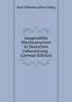 Ausgewahlte Mischnatractate in Deutschen Uebersetzung . (German Edition), Paul Wilhelm Julius Fiebig 