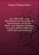 Aus den Lehr- und Wanderjahren des Lebens; Gesammelte Gedichte, Brief- und Tagebuchblatter, Aus den Jahren 1884 bis 1899 (German Edition), Casar Flaischlen 