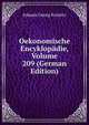 Oekonomische Encyklopadie, Volume 209 (German Edition), Johann Georg Krunitz 