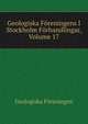 Geologiska Foreningens I Stockholm Forhandlingar, Volume 17, Geologiska Foreningen 