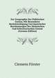 Zur Geographie Der Politischen Grenze, Mit Besonderer Berucksichtigung Curvimetrischer Bestimmungen Der Sachsischen Und Schweizerischen Grenze (German Edition), Clemens Forster 