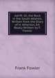 Adrift: Or, the Rock in the South Atlantic, Written from the Diary of H. Atherton, Ed. Really Written by F. Fowler, Frank Fowler 