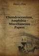 Chondrocranium, Amphibia - Miscellaneous Papers, Henry Fox 