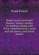 Home fairies and heart flowers; twenty studies of children's heads with floral embellishments, head and tail pieces, and initial letters, Frank French 