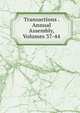 Transactions . Annual Assembly, Volumes 37-44, 