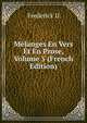 Melanges En Vers Et En Prose, Volume 5 (French Edition), Frederick II 