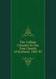 The College Calendar for the Free Church of Scotland, 1882-82, 