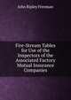 Fire-Stream Tables for Use of the Inspectors of the Associated Factory Mutual Insurance Companies, John Ripley Freeman 